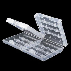 Lot AA Battery Case Cover LR6 Protective Box Storage Holder Portable 1-100 Pcs - Picture 1 of 15