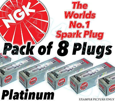 8x NEW NGK Platinum SPARK PLUGS - Part No. PGR6A Stock No. 4984 8pk Sparkplugs - Image 1 of 1