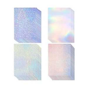 36 Hojas A4 Papel Holográfico Adhesivo Transparente Impermeable Autoadhesivo F... - Imagen 1 de 8