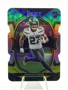 2022 Panini Select - [Base] Green & Yellow Prizm Die-Cut #89 - Zonovan Knight RC - Bild 1 von 2
