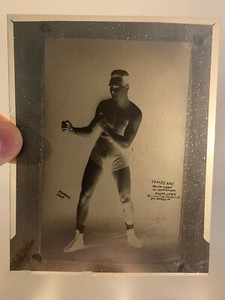 BUCK CROUSE PITTSBURGH MIDDLEWEIGHT BOXER 57-8-3 4X5 PRESS NEGATIVE