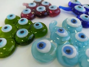 Handgefertigtes Evil Eye Glas Traubenbündel 4er Set besonderes Design türkisches Ornament - Bild 1 von 11