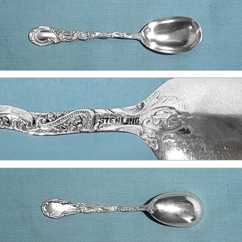 DURGIN STERLING EGG SPOON(S) ~ LOUIS XV ~ NO MONO Cover