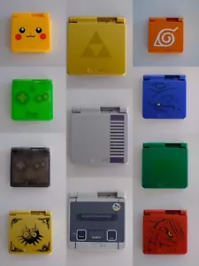 Game Boy Advance SP Pokemon Pikachu Groudon Kyogre Rayquaza Zelda Naruto Shells - Bild 1 von 41