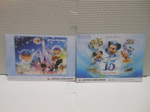 Postcard Airline Airplane Japan Airlines JAL Tokyo Disneyland Disney Sea Japan - Picture 1 of 6