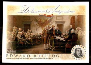 2006 Topps Declaration Of Independence Edward Rutledge #ER