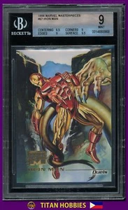Marvel Masterpieces Duels #67 1996 Iron Man BGS 9,0 como nuevo - Imagen 1 de 2