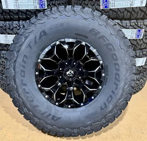 5 17x9 Fuel Assault D576 Black Wheels 37" BFG KO2 AT Tires 5X5 Jeep Gladiator JT - Picture 1 of 5