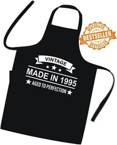 30th BIRTHDAY Cooks Apron / VINTAGE Made In 1995 / UNISEX / Xmas / BBQ / Quality - Picture 1 of 13