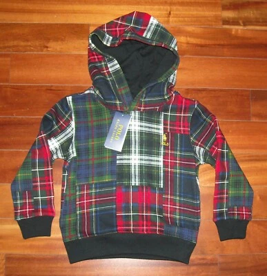 NUEVO CON ETIQUETAS Polo Ralph Lauren Niño Sudadera con Capucha Talla 7 Multicolor $115 Foto 1 de 4
