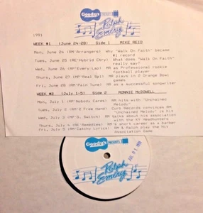 Radio Show:GOODY'S PRESENTS RALPH EMERY 6/24/91 MIKE REID, RONNIE McDOWELL - Picture 1 of 1