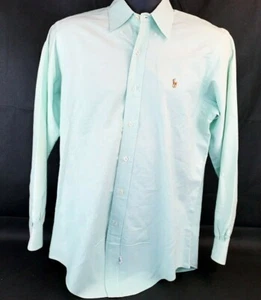 Ralph Lauren Men's Long Sleeve Button-Down Dress Shirt~Size 15-33~Light Green~ - Picture 1 of 6