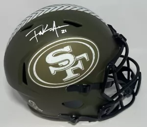 SF 49ers FRANK GORE Firmato Riddell Full Size SALUTE Replica Spd Casco AUTO JSA - Foto 1 di 1