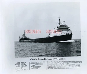 3BB029 RP 1975 Great Lake Ship Carguero Nipigon Bay Canadá Steamship Lines - Imagen 1 de 2