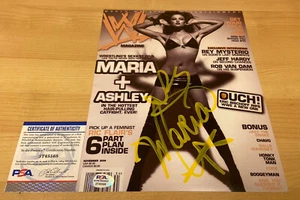 Maria Kanellis WWE Raw Mag Cover Hot Signed 8X10 Photo PSA/DNA Witnessed COA - Picture 1 of 5