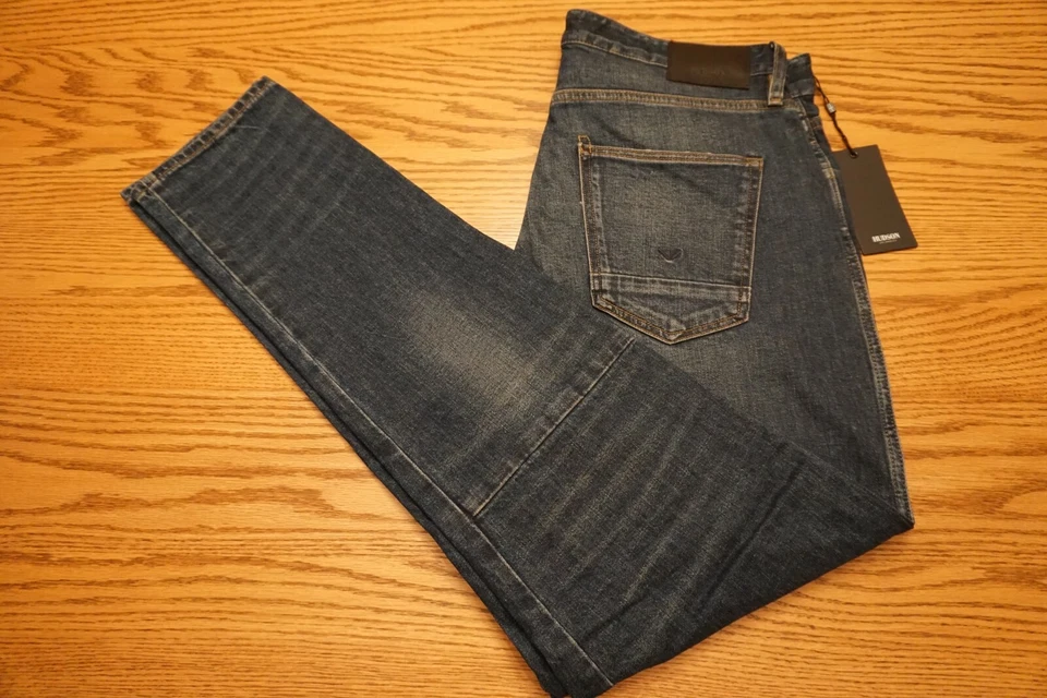 HUDSON men jeans M726DPP CMBE Bow Legged baggy blue W33