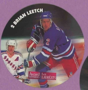 1994 94-95 KRAFT AWARD WINNERS DISCS NEW YORK RANGERS BRIAN LEETCH NNO - Picture 1 of 1