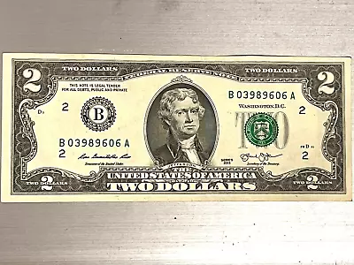 $2 dollar bill 2013 series B Uncirculated & Rare Sequential Order NEW - Image 1 of 4