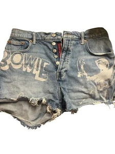 Lucky Brand Damen Denim Mom For Shorts David Bowie Colab - Bild 1 von 6