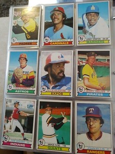 1979 Topps base set 501-726.  Pick from drop down list