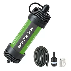 Water Filter Straw Outdoor Portable Water Purifier Survival Gear for Camping Hik - Picture 1 of 8