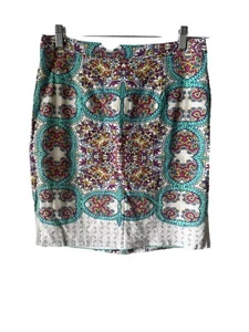 maeve anthropologie Pencil Skirt Vibrant Boho Back Zip Skirt - Picture 1 of 4