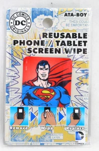 DC Reusable Phone Tablet Screen Wipe Superman Character by Ata-Boy 300670 - Picture 1 of 1