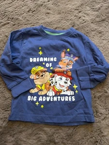 Paw Patrol T-Shirt Jungen Kinder Nickelodeon Kurzarm Gr.80 in Blau - Bild 1 von 1