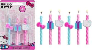 Hello Kitty® Geburtstagstortenkerzen | 6 für rosa - Bild 1 von 6