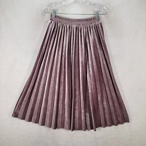 JZ Individual Style Womens Skirt Size XL Lavender Pull On Pleated Flowy A Line - Picture 1 of 13