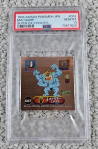 1998 Pokemon Japan Amada Super DX Sticker Machamp #D57 PSA 10 Gem Mint Pop 4 - Picture 1 of 2