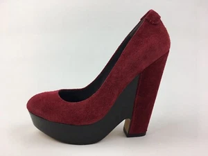 ROSEGOLD Lela Platform Wedge Heels Women’s Size EUR 37.5, Ruby Suede 2657 - Picture 1 of 8