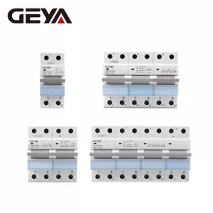 GEYA Dual Power Manual Changeover Transfer Switch 1/2/4P 100/125A Grid&Inverter - Afbeelding 1 van 11
