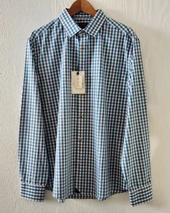 UTUCKIT Rayburn WF Camicia Uomo Slim Tg XL Plaid Casual/Formale Bottoni Frontali (5) - Foto 1 di 8
