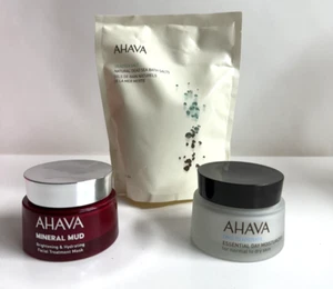 3 AHAVA Produkte - Essenital Tagesfeuchtigkeitscreme, Mineralschlammmaske & Baltsalze $80+ - Bild 1 von 3