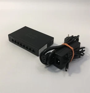 Cisco SG110D-08 8-Port Gigabit Unmanaged Desktop Switch w/ AC Adapter - Picture 1 of 5