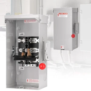 100A Generator Transfer Switch,24000W General-Duty Double-Throw Manual Transfer  - Picture 1 of 7