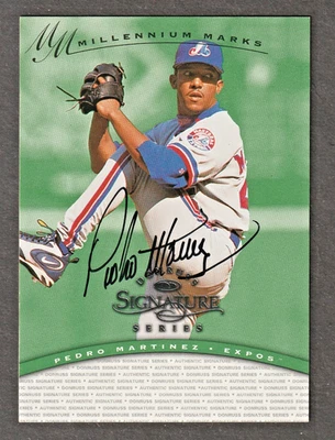 Pedro Martinez 1997 Donruss Signature Green Autograph Auto Boston Red Sox HOFer - Image 1 of 2