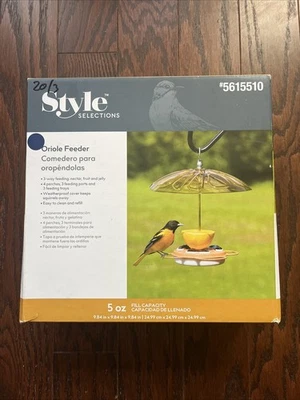 Style Selections Oriole Feeder With Weatherproof Cover - Image 1 of 3