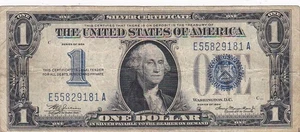 KAPPYSCOINS WC384  FR1606  1934   $1.00 FUNNY BACK SILVER CERTIFICATE  FINE - Picture 1 of 2