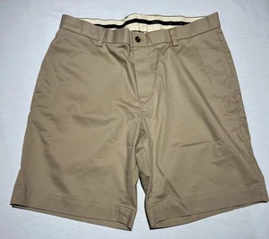 Brooks Brothers Advantage Chino Shorts Mens 36 Lightweight Stretch Khaki Flaw - Picture 1 of 13