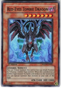 Red-Eyes Zombie Dragon SDZW-EN001 Yugioh TCG Ultra Raro 1ª Edición MP - Imagen 1 de 2