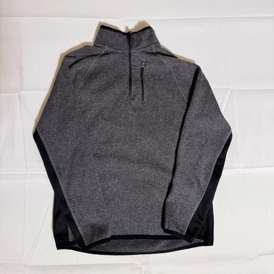 Beverly Hills Polo Club, RN59786, Mock Neck, Quarter Zip, Gray Fleece, Male, m/d - Image 1 of 4