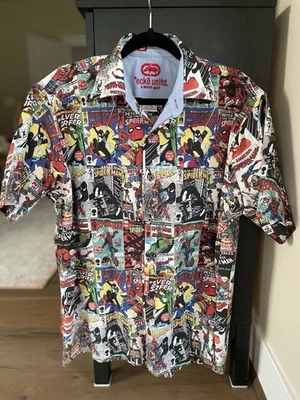 Ecko Unlimited Vintage Y2K Men's Comic Marvel Shirt, medium - Image 1 of 4