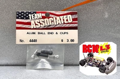 Team Associated RC10L3 1:10 1:12 Aluminum Ball Ends & Cups #4448 BRAND NEW RC10 - Image 1 of 2