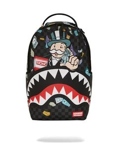 Auténtica MOCHILA SPRAYGROUND MONOPOLY SHARK RICH - Edición Limitada - Imagen 1 de 10