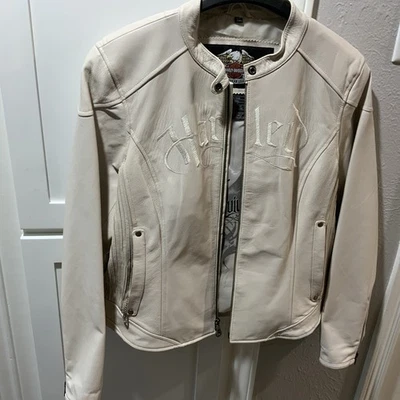 Chaqueta de cuero Harley-Davidson para mujer usada en excelente estado casi vintage (2007) talla XL Foto 1 de 4