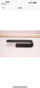 Toallero de baño Aozun montado en la pared acero inoxidable negro mate 15" - Imagen 1 de 3