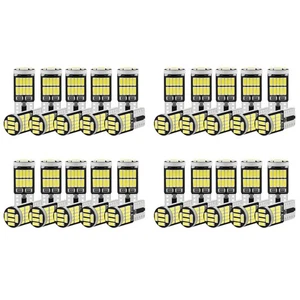 40Pcs W5W T10 LED Bulbs 4014 26SMD Car Interior Dome Roof Lamp License4226 - Foto 1 di 10