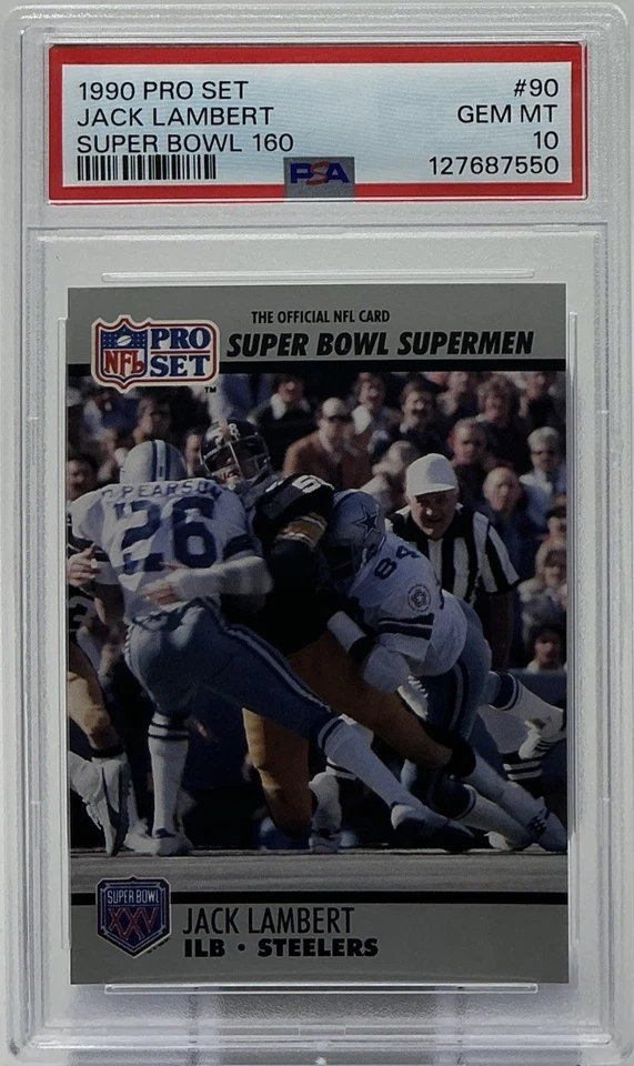 Jack Lambert PSA 10 -1990 Pro Set ‘Super Bowl Superman’ -Steelers, Toughness - Image 1 of 4